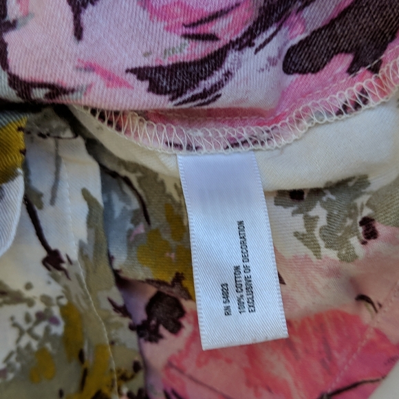 babyGap flowy bold floral long sleeve peasant blouse 0-3 months baby girl - Picture 5 of 7